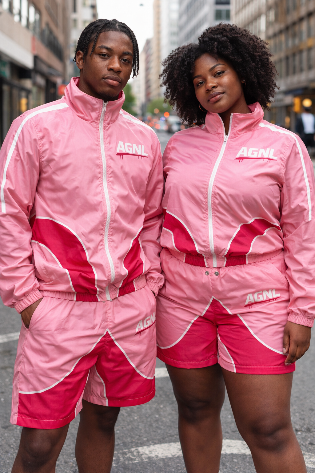 AGNL Pink Windbreaker Set