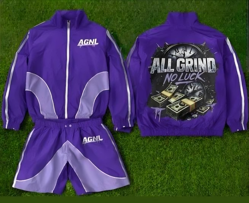 AGNL Purple Windbreaker Set