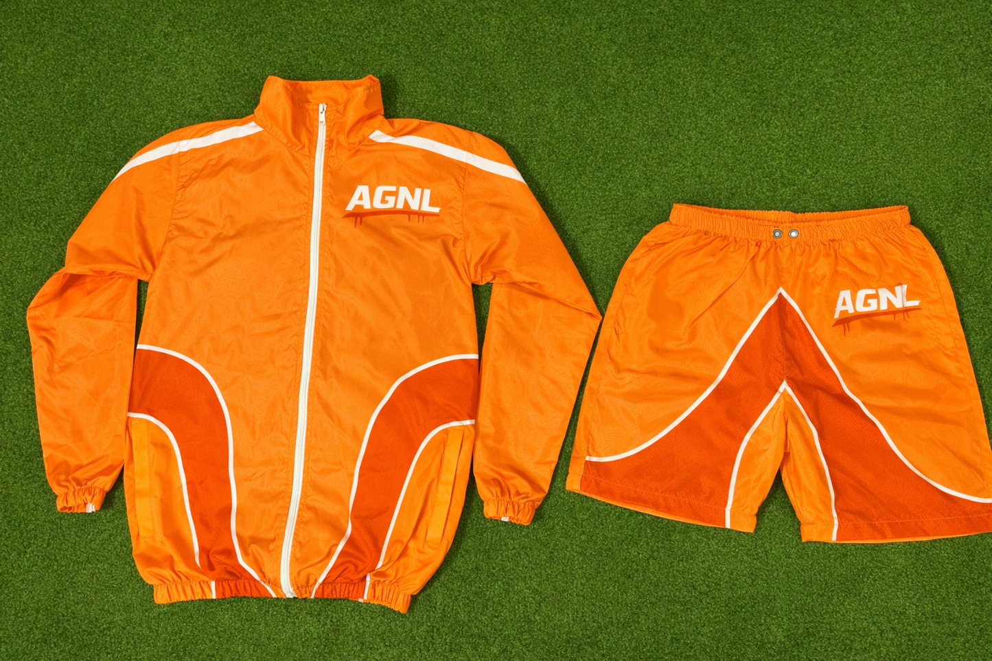 AGNL Orange Windbreaker Set
