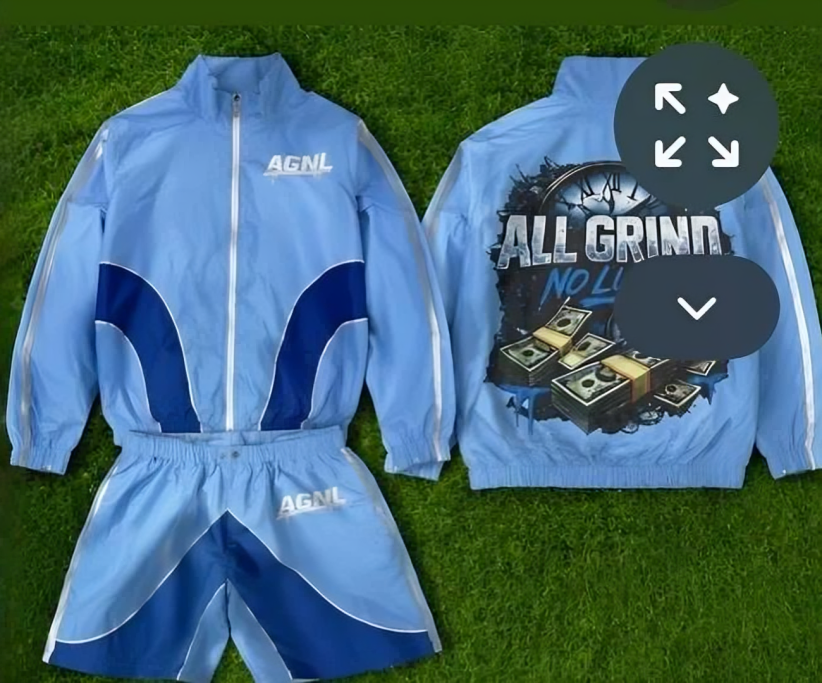 AGNL Blue Windbreaker Set